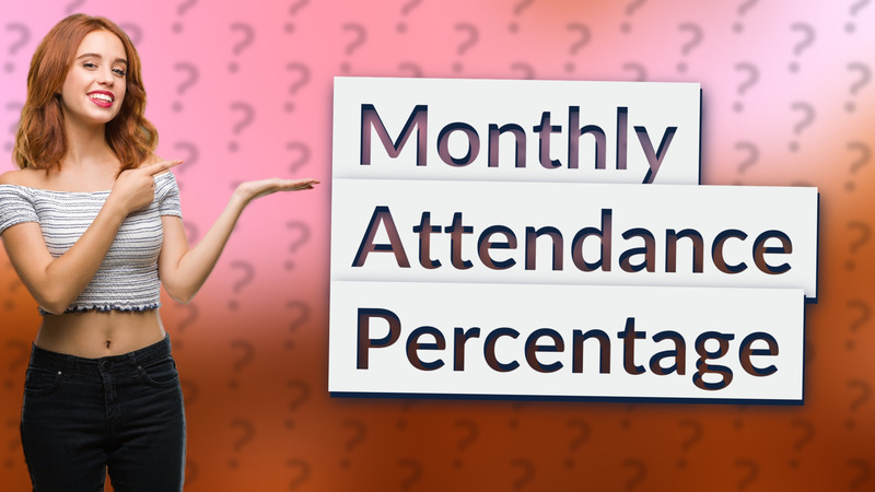 Monthly Attendance Percentage