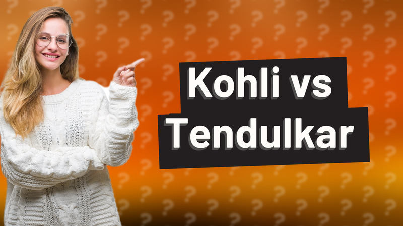 Kohli vs Tendulkar