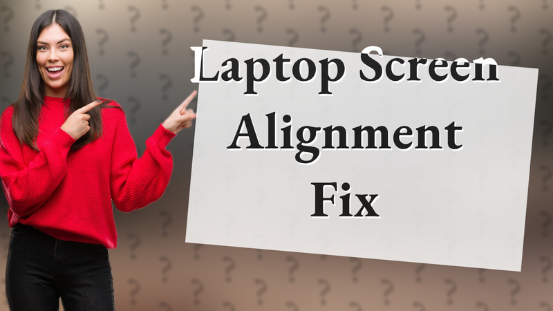Laptop Screen Alignment Fix