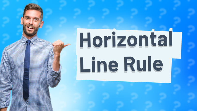 Horizontal Line Rule
