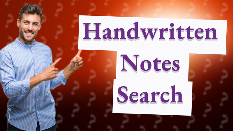 Handwritten Notes Search