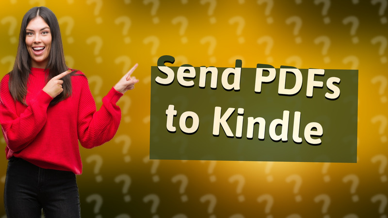 Send PDFs to Kindle