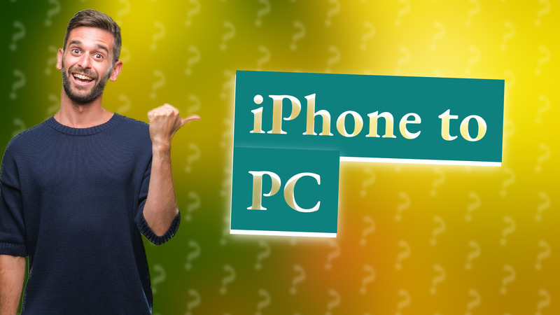 iPhone to PC