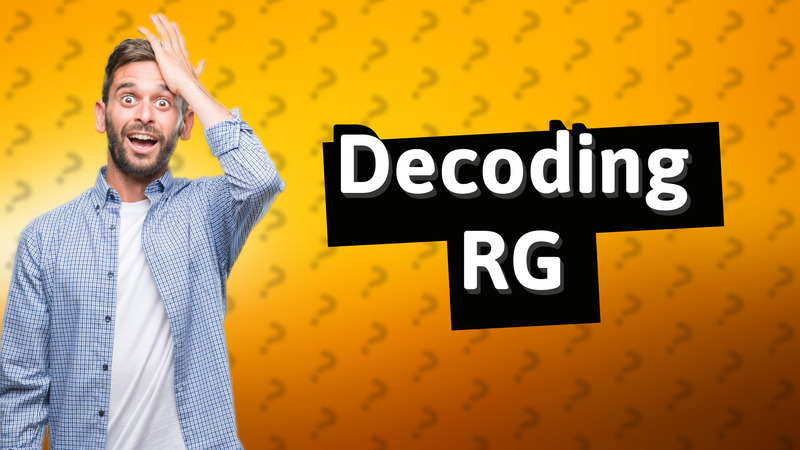 Decoding RG