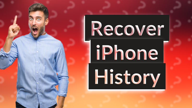 Recover iPhone History