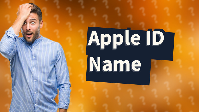 Apple ID Name