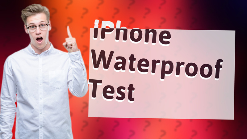 iPhone Waterproof Test