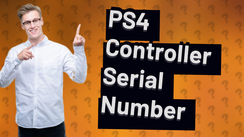PS4 Controller Serial Number