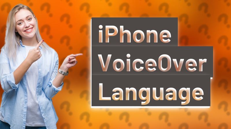 iPhone VoiceOver Language