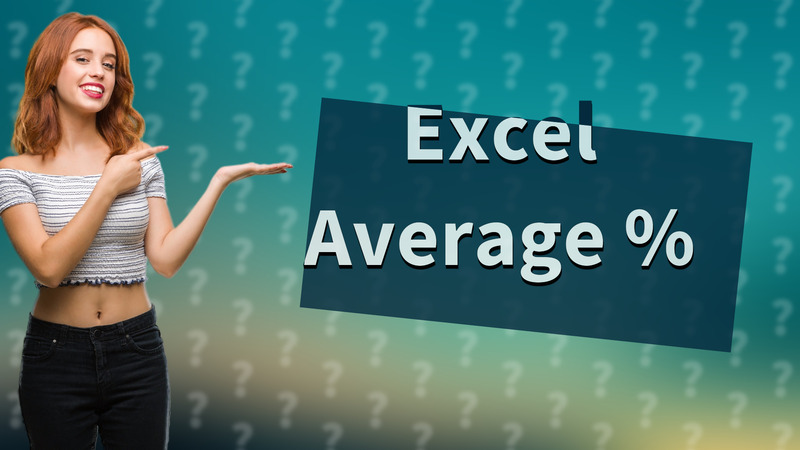 Excel Average %