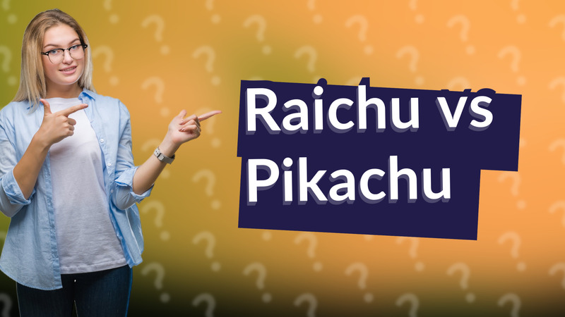 Raichu vs Pikachu