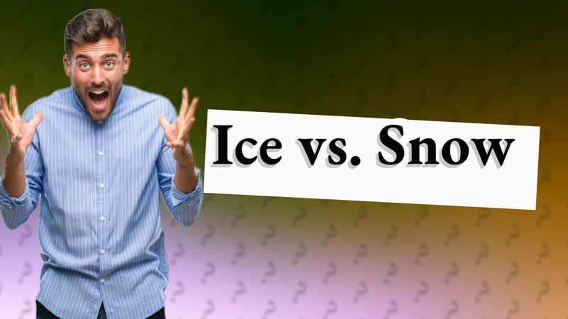 Ice vs. Snow