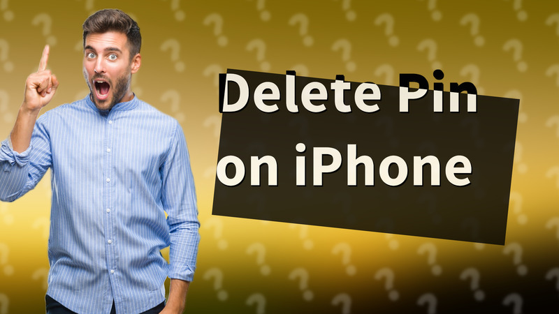 Delete Pin on iPhone