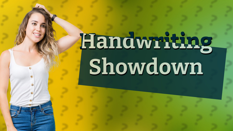Handwriting Showdown