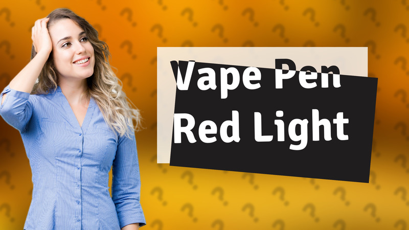 Vape Pen Red Light