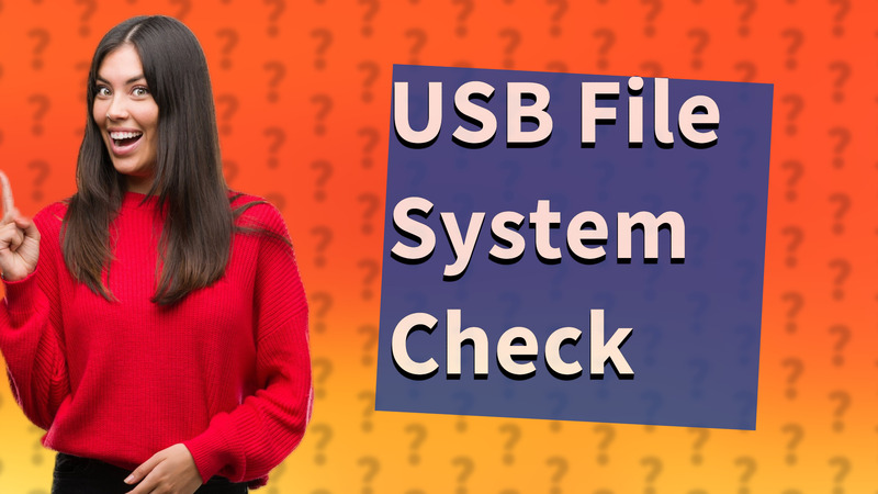 USB File System Check