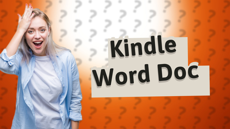 Kindle Word Doc