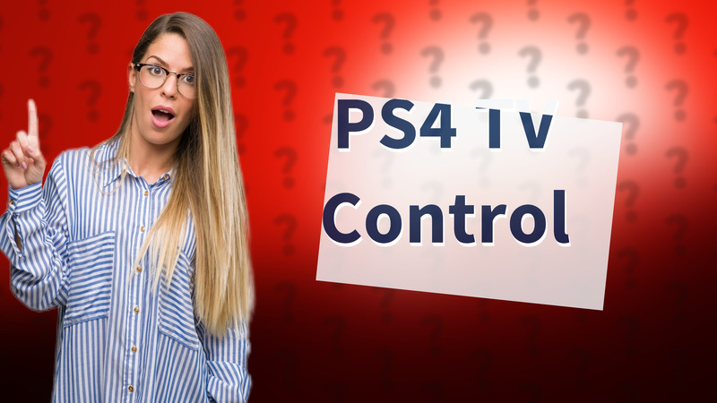 PS4 TV Control