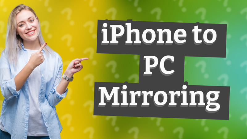 iPhone to PC Mirroring
