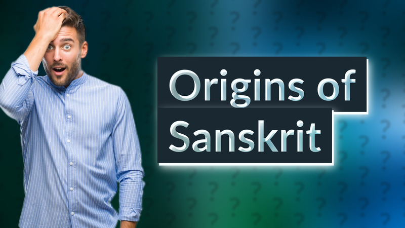 Origins of Sanskrit