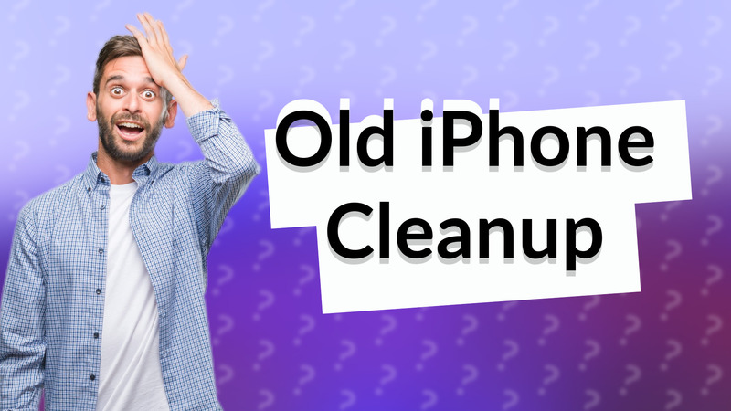 Old iPhone Cleanup