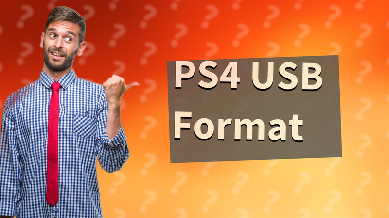 PS4 USB Format