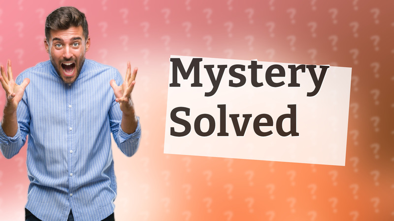 Mystery Solved
