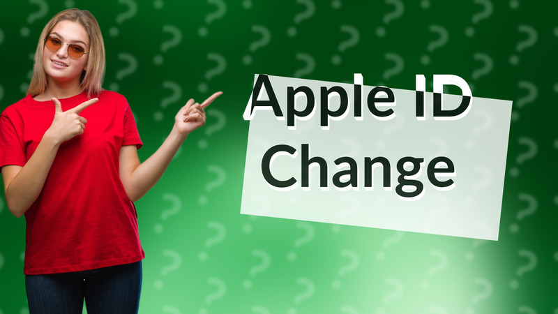 Apple ID Change