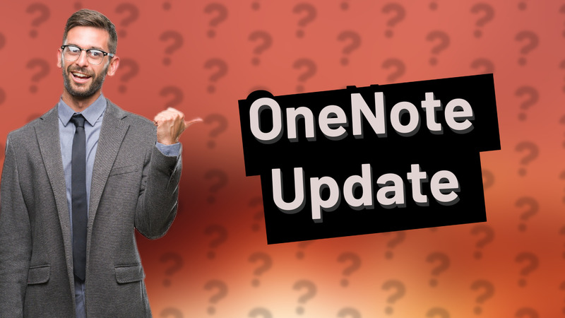 OneNote Update