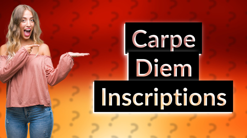 Carpe Diem Inscriptions