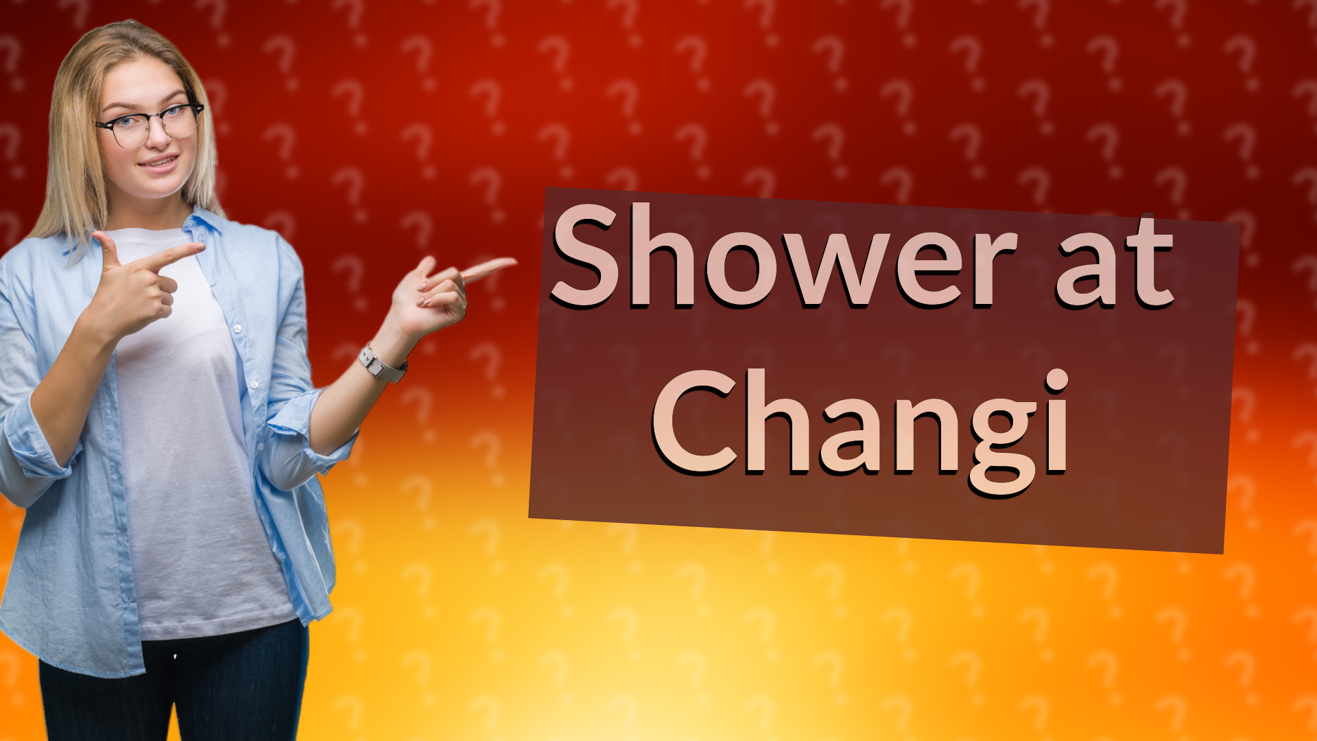 Shower at Changi