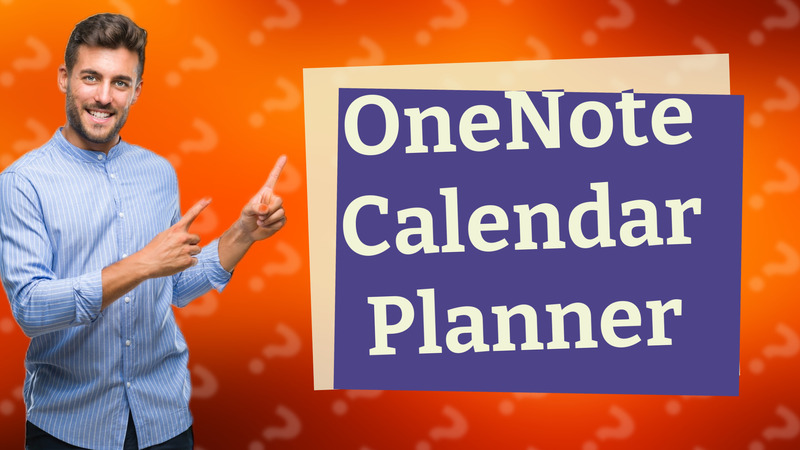 OneNote Calendar Planner