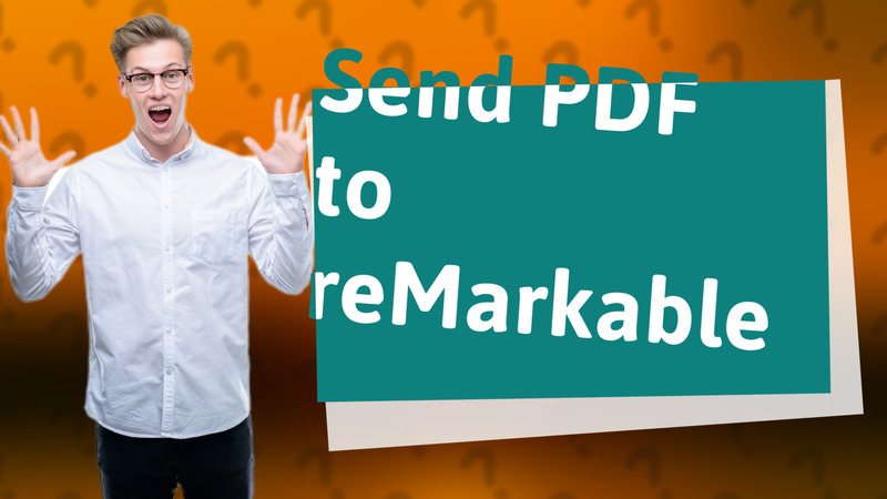 Send PDF to reMarkable