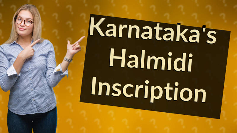 Karnataka's Halmidi Inscription