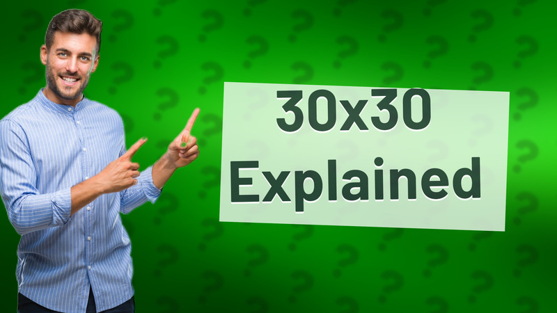 30x30 Explained