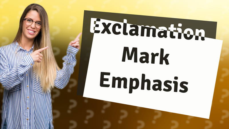 Exclamation Mark Emphasis