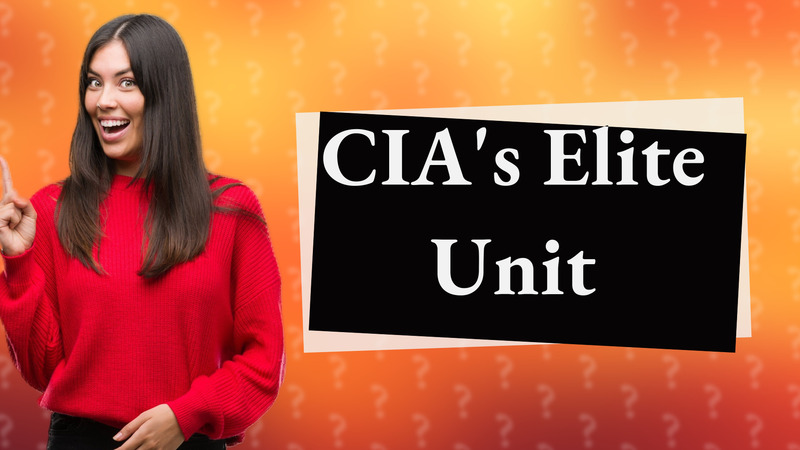 CIA's Elite Unit