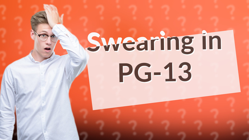 Swearing in PG-13