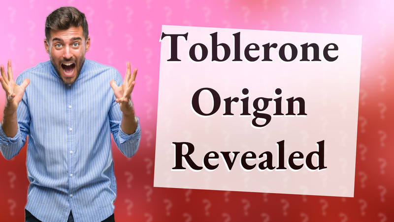 Toblerone Origin Revealed
