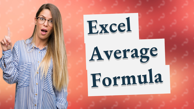 Excel Average Formula