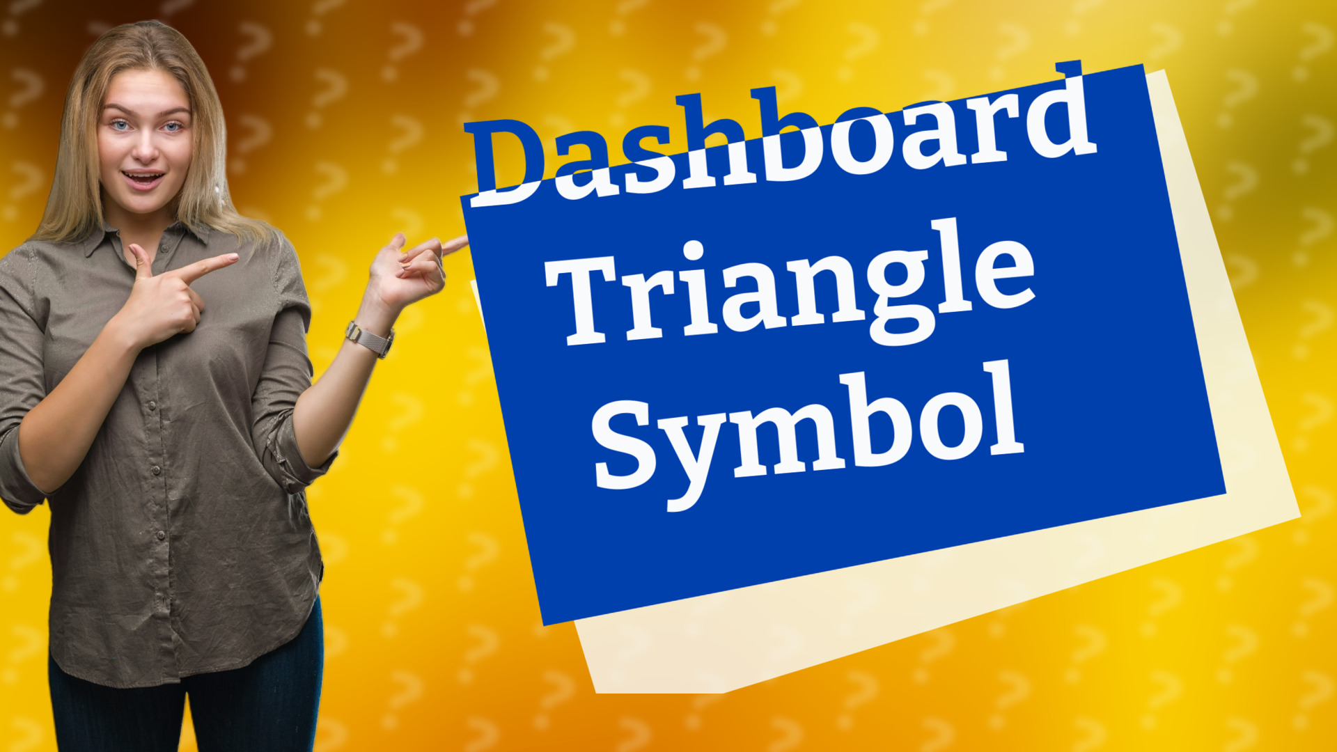 Dashboard Triangle Symbol