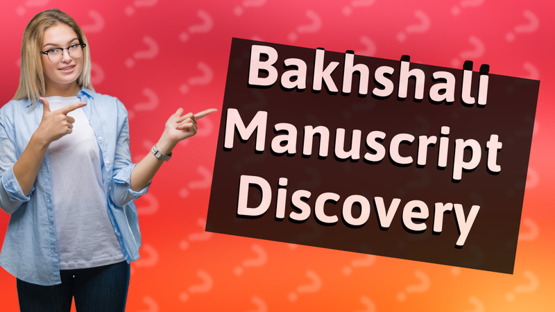 Bakhshali Manuscript Discovery