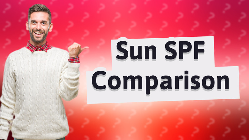Sun SPF Comparison