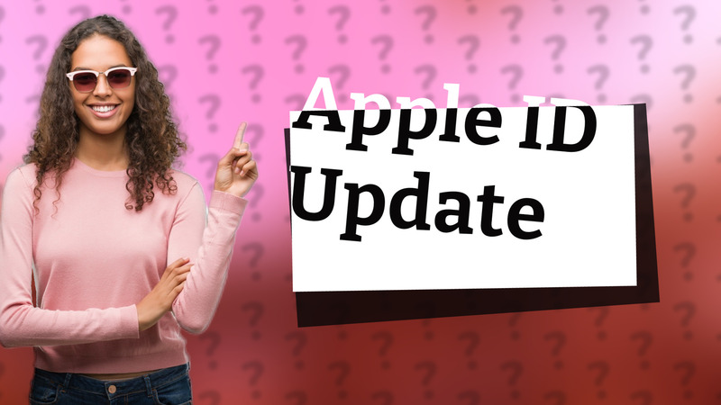Apple ID Update