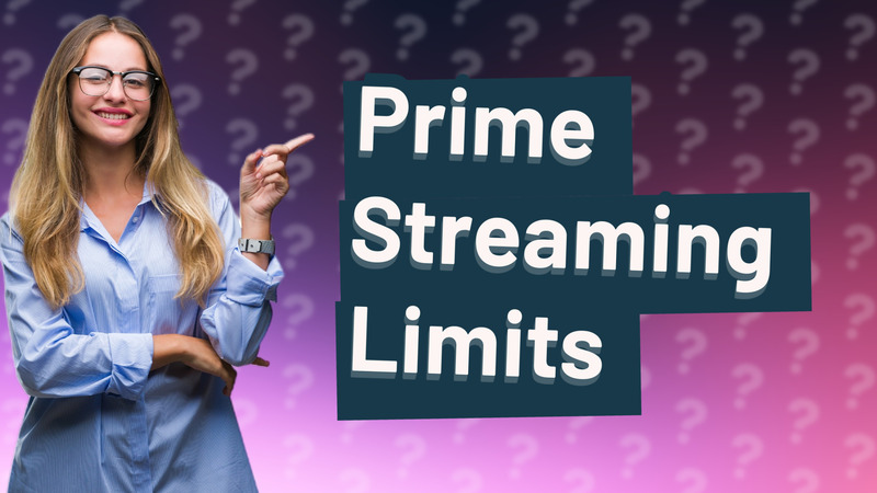 Prime Streaming Limits