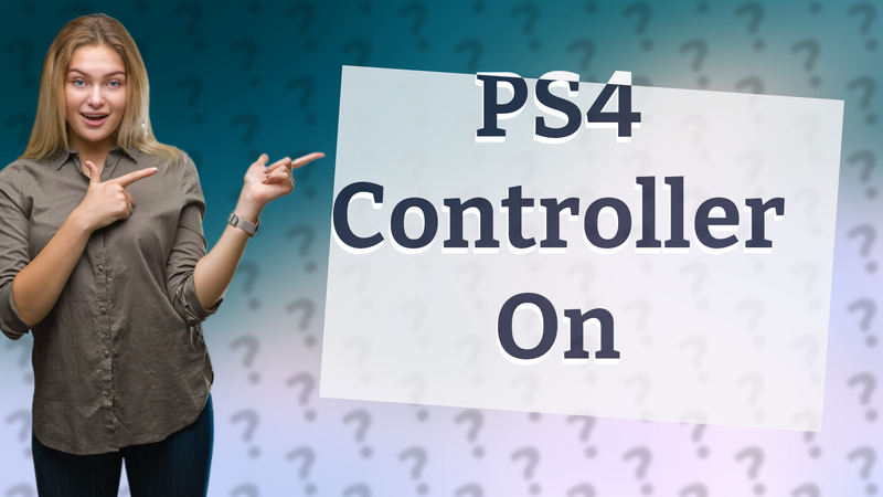 PS4 Controller On