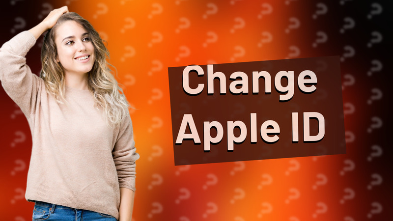 Change Apple ID