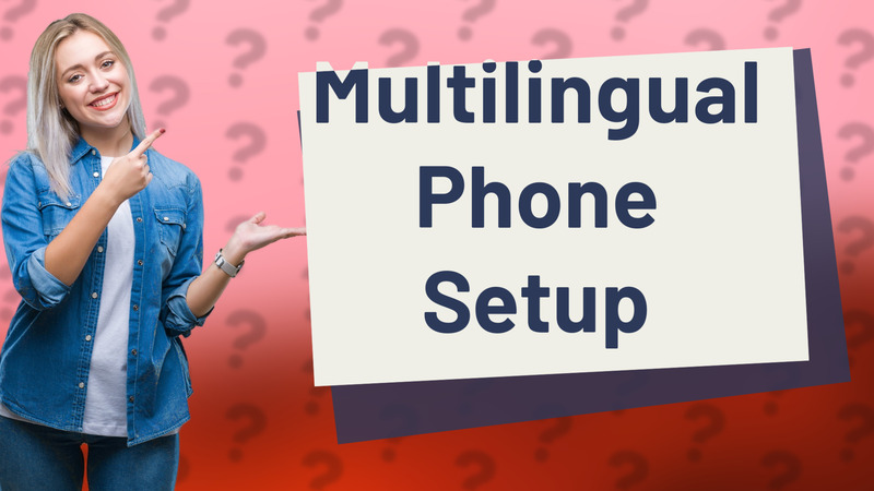 Multilingual Phone Setup