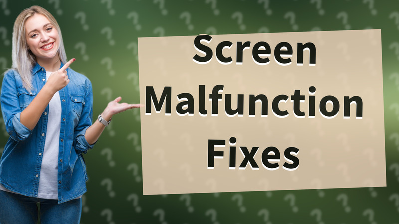 Screen Malfunction Fixes
