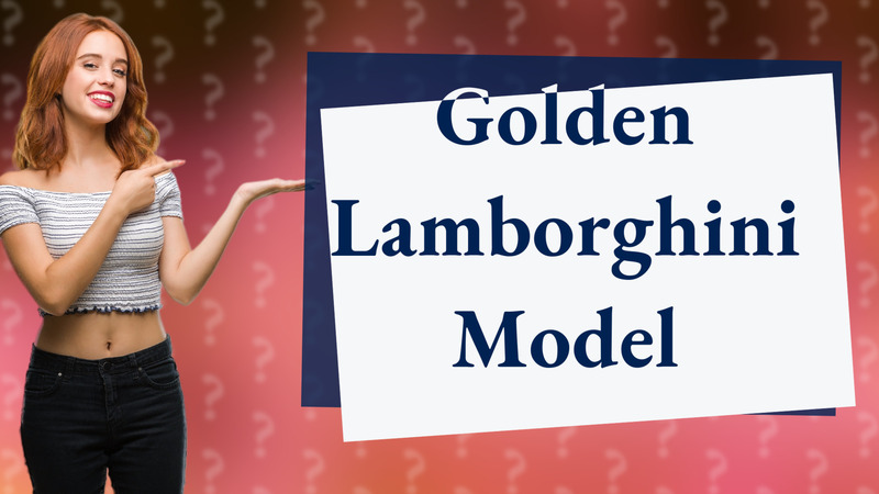 Golden Lamborghini Model